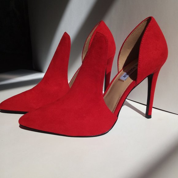 Steve Madden Shoes - Steve Madden Women's "Dance" Red Suede Pump